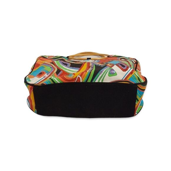 WOMEN'S Multicolour Orange Printed Cotton Bag - Picture 6 of 12